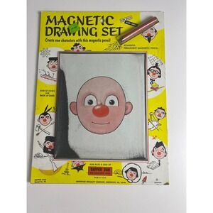Dapper Dan Magnetic Drawing Set Vintage 1960s Face Creator Toy